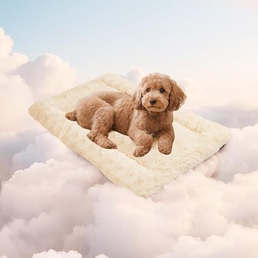 М'яка лежанка для собак Mora Pets: зручна та миюча, 60 x 45 см, бежева