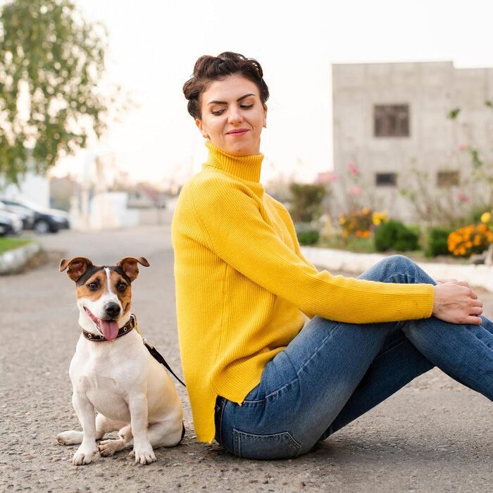 Ліжко для собак Oaza з бортиками, м'яке, текстильне, прямокутне (80x70 см), колір бежевий