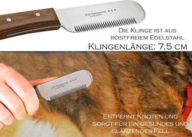 Триммер для собак і котів з великою щелепою (для правшів). Ідеально для видалення підшерстка, стрижки довгої та короткої шерсті. Якісний тример з нержавіючої сталі, професійний інструмент для грумінгу.