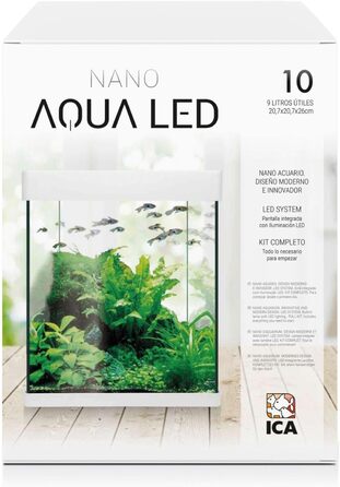 Акваріум ICA KNA10 Nano Aqua LED Crystal, 10 л