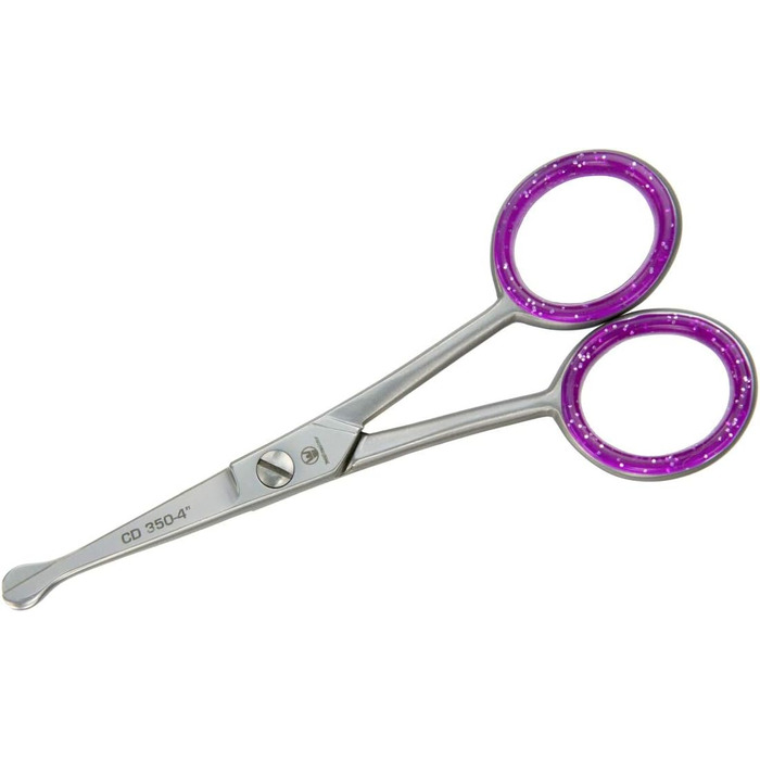 Професійна ножиця для грумінгу собак Weltmeister Solingen, 4 дюйми (10,6 см), з мікрозубцями, з заокругленими кінцями, Made in Germany