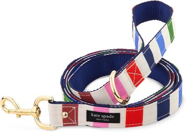 Собача повідок Kate Spade New York 1,4 м, міцний для малих і середніх собак, з золотистою фурнітурою, стильний для сук і кобелів