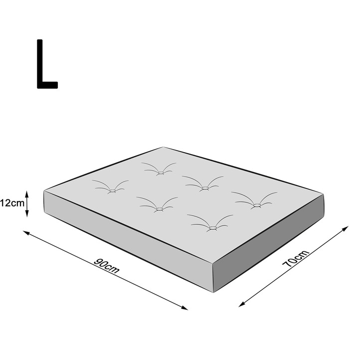 Ліжко для собак, прямоугольне, середнього розміру, 90 x 70 см, бежеве. Крісло-лежанка для собак, кошик, лежанка для тварин, собача будка, меблі для собак.