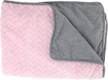 Кімнатне ліжко для собак Ancol – м'яка підстилка з бортиками, 60 x 50 см, рожевий колір