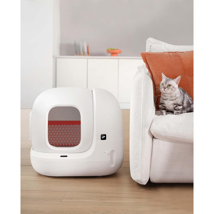 PETKIT Pura Max самоочищуюча лоток для котів, автоматичний лоток, з керуванням через додаток, великий об'єм 76л, для кількох котів, без розчину для очищення