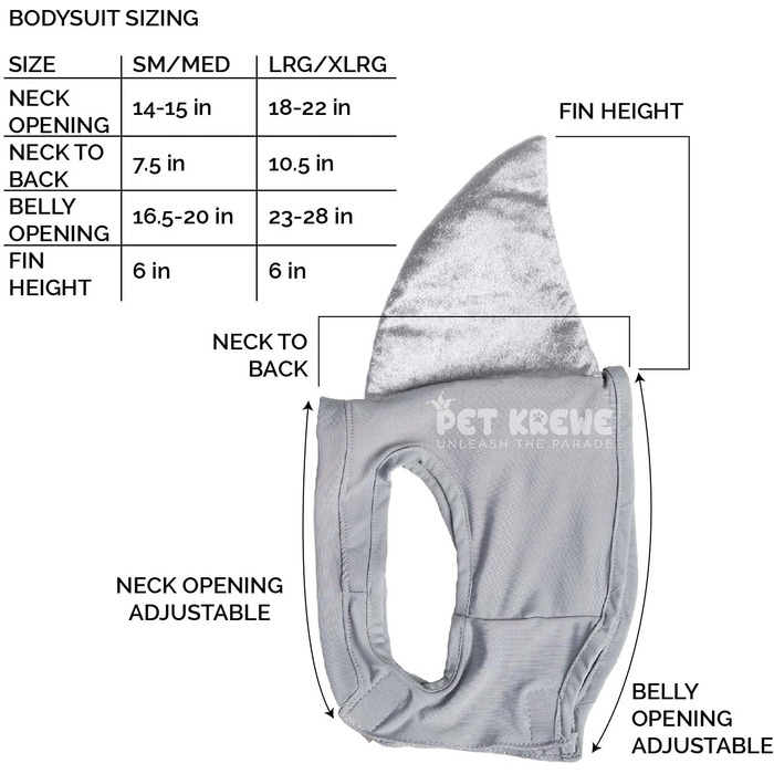 Костюм акули для собак Pet Krewe | Вечірній костюм для собак, святкування дня народження, національного дня котів, Хелловін | Для маленьких та великих собак