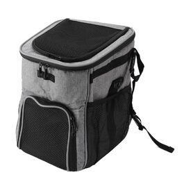 Велосипедний крісло-переноска для тварин RIZGHWOY: водонепроникний та дихаючий, сірий колір, велике завантаження, для кемпінгу та подорожей