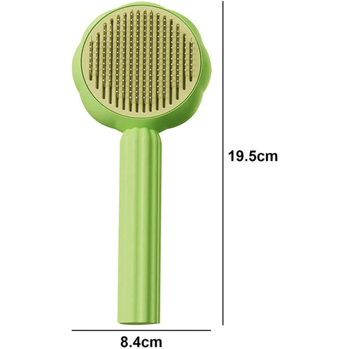 Щітка для котів та собак GeRRiT, 2-в-1 масажна щітка для грумінгу, самоочищення, для довгої та короткої шерсті, помаранчевого кольору