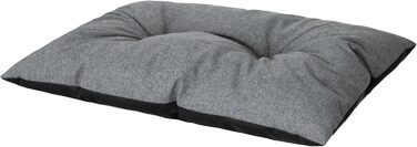 Ліжко для собак - м'яке ліжко-корзина для собак, котів, маленьких, середніх та великих собак - 63x48 см, графіт з лапами