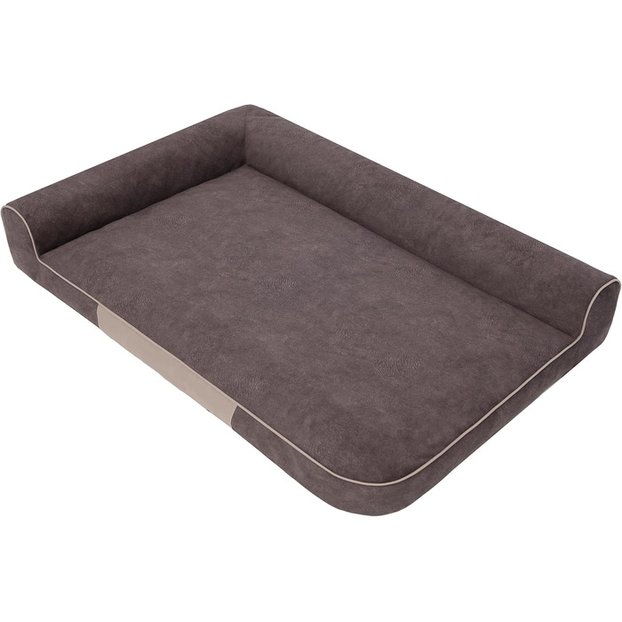Крісло-лежанка для собак, лежанка-софа, м'яке ліжко для собак, 80x53 см (XXL, коричневий)