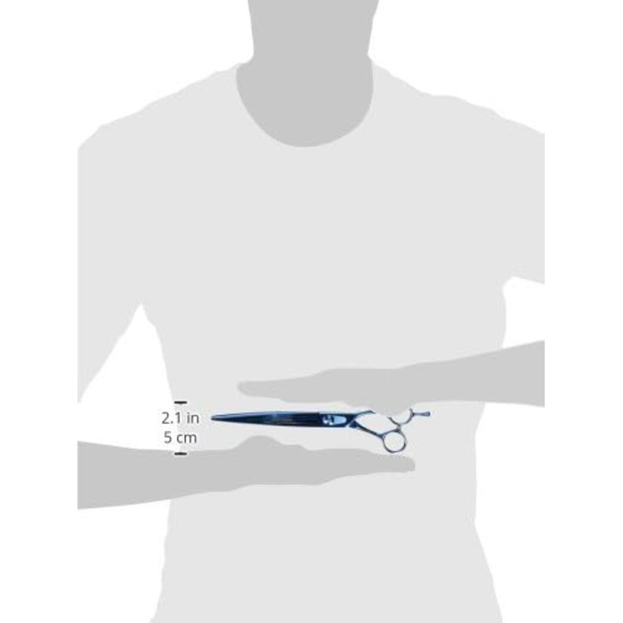 Ножиці для грумінгу Master Grooming Tools 5200 Blue Titanium – професійні ножиці для догляду за шерстю собак, 42 зубчики, 16.5 см