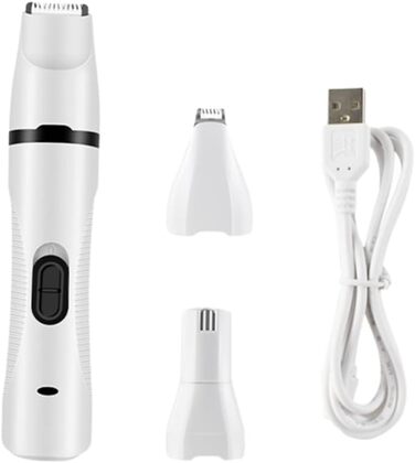 Електричний триммер для шерсті тварин Kisangel для собак та котів, USB, тихий, з безпечним ножем, для догляду та подорожей