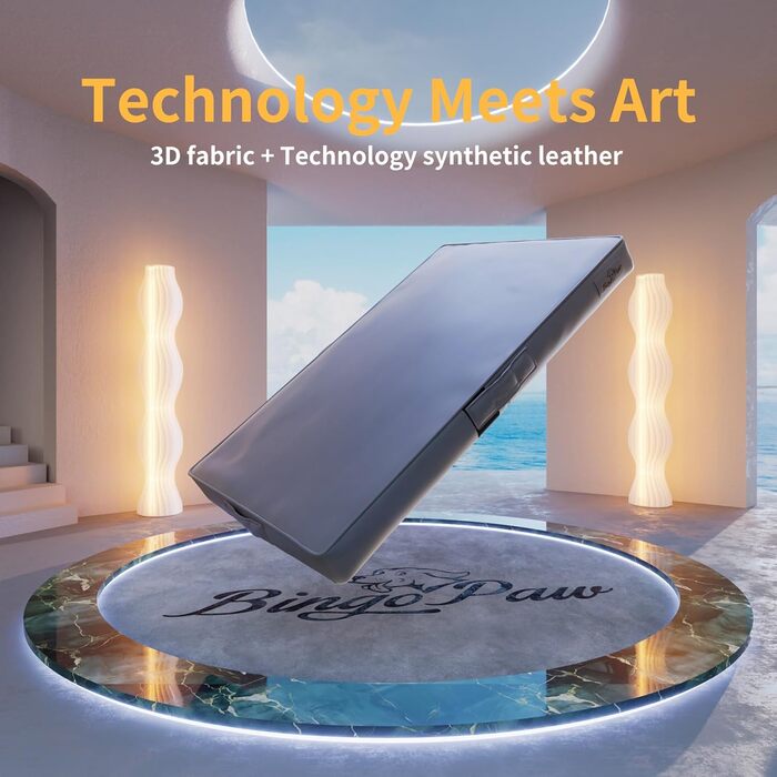 Ортопедичне собаче ліжко BingoPaw: велике, з м'якої PU шкіри, водонепроникне, 110x78x9 см