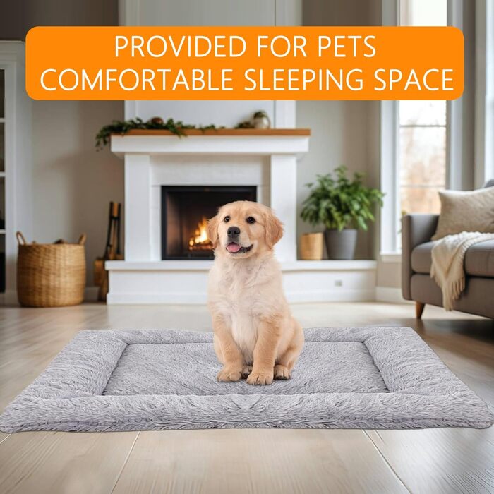 Килимок для собак Fauschig, 70 x 93 см, миючий, з неслизьким дном для собак, котів та інших тварин (Сірий)