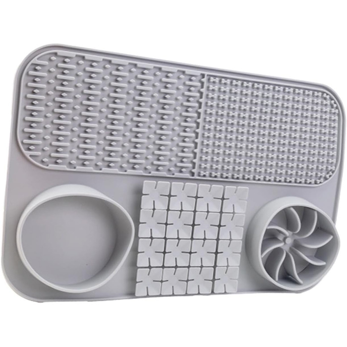 Повільний годівник для собак - килимок-головоломка, килимок для іграшок, сірий L