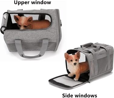 Транспортна переноска для кота/собаки, складана, з регульованим плечовим ременем