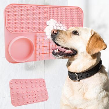 Лежанка-лежак для собак з повільним годуванням, інтерактивна іграшка-лежак | Годівниця-пазл для собак | Лежак для собак (Рожевий, універсальний розмір)