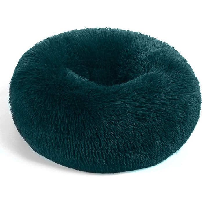 Кругле ліжко для собак та котів Chickw1, тепле м'яке ліжко-пончик, миється, неслизьке, 80 см, блакитне