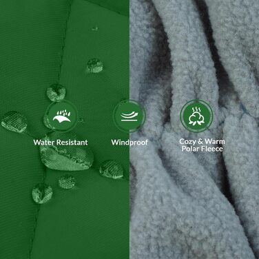 Зимовий теплий одяг для собак - тепла жилетка для маленьких собак, цуценят, чихуахуа. Зимовий костюм для собак (зелений, XS)