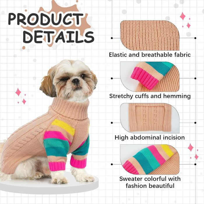 Світер для собак, теплий зимовий, великий розмір XXXL, рожевий, для дівчаток та хлопчиків, теплий, на Новий Рік, для дому та прогулянок