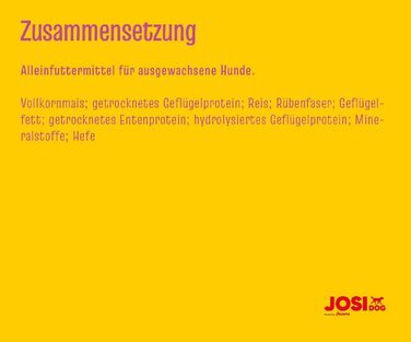 Сухий корм для собак малих порід JosiDog Mini Adult з птицею, 8.1 кг