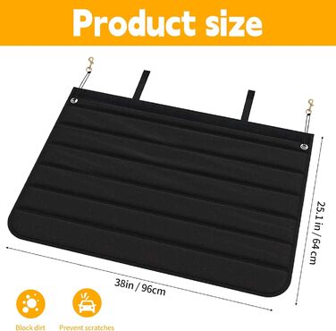 Захист для вантажного відсіку автомобіля, 96 x 64 см, універсальний, від бруду, шерсті тварин, захист для собак