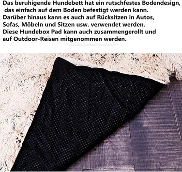 М'яка підстилка для собак та котів, підстилка-лежанка для собак, лежанка для котів, підстилка в переноску, розмір M, темно-сірий колір