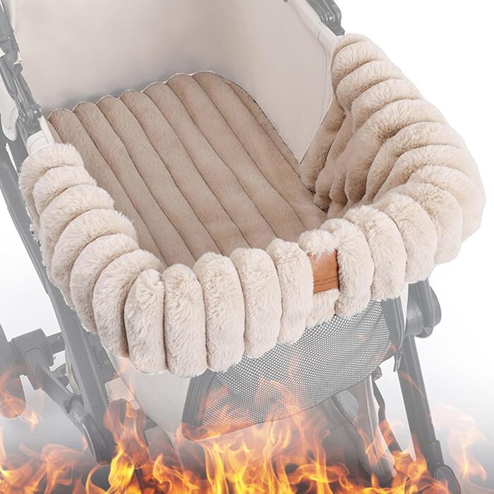 Підкладка для візка для собак/дітей - тепла, м'яка, миється | З магнітною застібкою для дому, подорожей, котів, цуценят, всередині та зовні