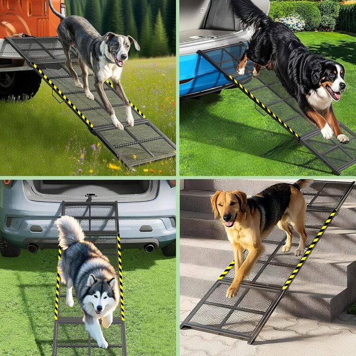 Рампа для собак у автомобіль Extra 190 см, складана, для великих порід (до 180 кг), 190x50 см