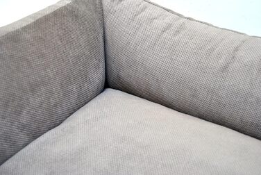 Лебон - ліжко для собак Гордон - Бежево-коричневе, м'яке, з товстою лежанкою, 3 розміри, можна прати (M)