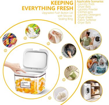 Контейнер для корму собак 11,3 кг, герметичний, з мірною чашею, BPA-free, для зберігання корму, рису та борошна, білий