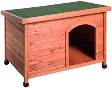 Будка для собак Karlie Plano L 86x58x58 см, червона/зелена/чорна