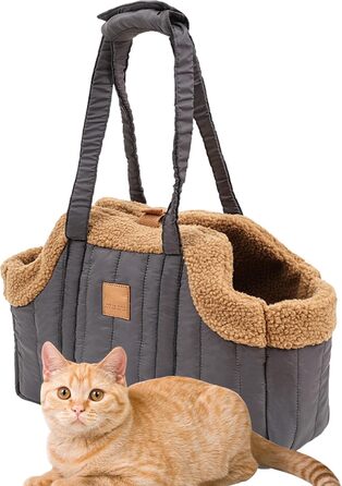 Транспортувальна сумка для домашніх тварин: для собак та котів, сірого кольору