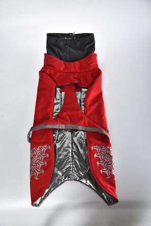 iEnergy™ Куртка для собак на зиму, тепла та легка, з відбиваючими елементами. Червона, середнього розміру