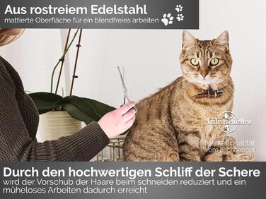 Ножиці для собак з вигнутим лезом - професійні ножиці для грумінгу собак з мікро-дрібною зубчастим лезом