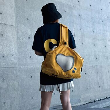 Транспортна сумка для собак та котів, переноска для тварин, зелено-жовта, 35.8 x 40.9 x 16.69 см