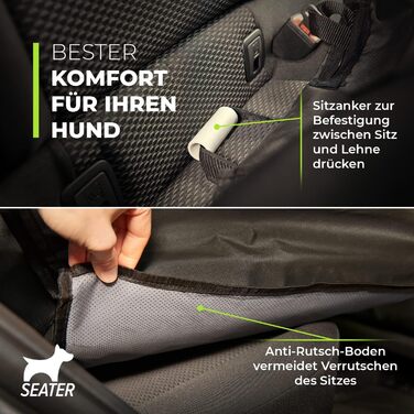 Автокрісло для собак GüteWerk: надійний захист та комфорт для маленьких та середніх собак (до 45 см)