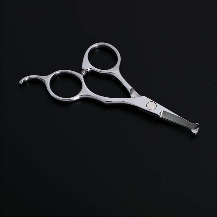 Набір професійних ножиць для грумінгу тварин (6 дюймів, 4 шт.) з нержавіючої сталі. Ножиці для догляду за собаками з закругленими кінцями та вигнутим лезом. Гребінець для грумінгу в комплекті.