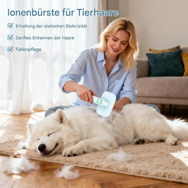 Щітка для грумінгу тварин з самоочищенням | Для собак та котів різних розмірів