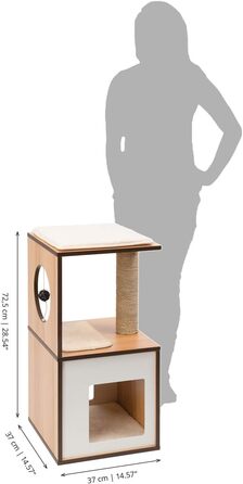 VESPER 52075 Меблі для котів Box, малі, горіх