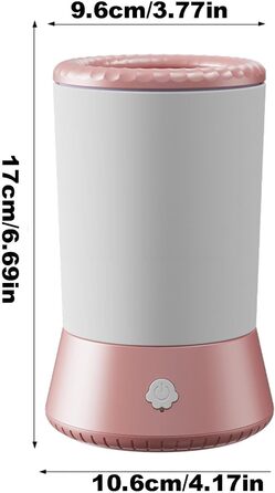 Автоматичний очищувач лап для собак USB, перезаряжається – чаша для миття лап тварин, підходить для собак та котів | Зручний інструмент для догляду за кігтями домашніх улюбленців (Білий Рожевий)