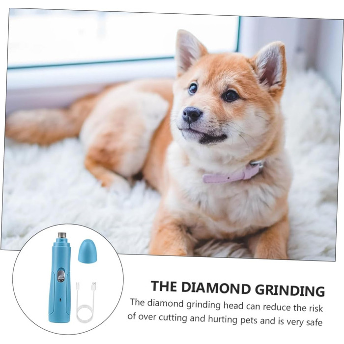 Електричний триммер для когтів Beavorty - для собак та котів. Триммер та пилка 2-в-1. Тиха робота, без вібрації.