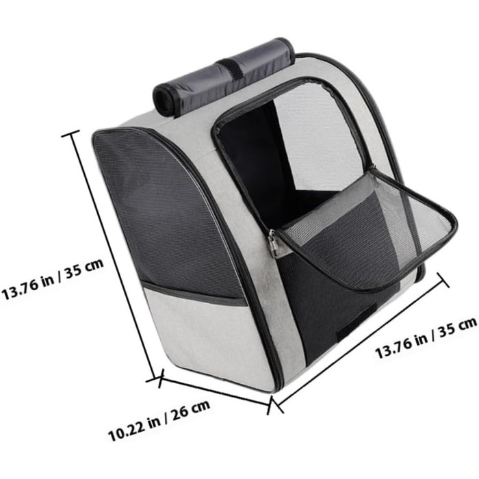 Транспортна сумка для домашніх тварин SHINEOFI з великим об'ємом, дихаюча, рюкзак для котів з практичними кишенями, зручний для подорожей