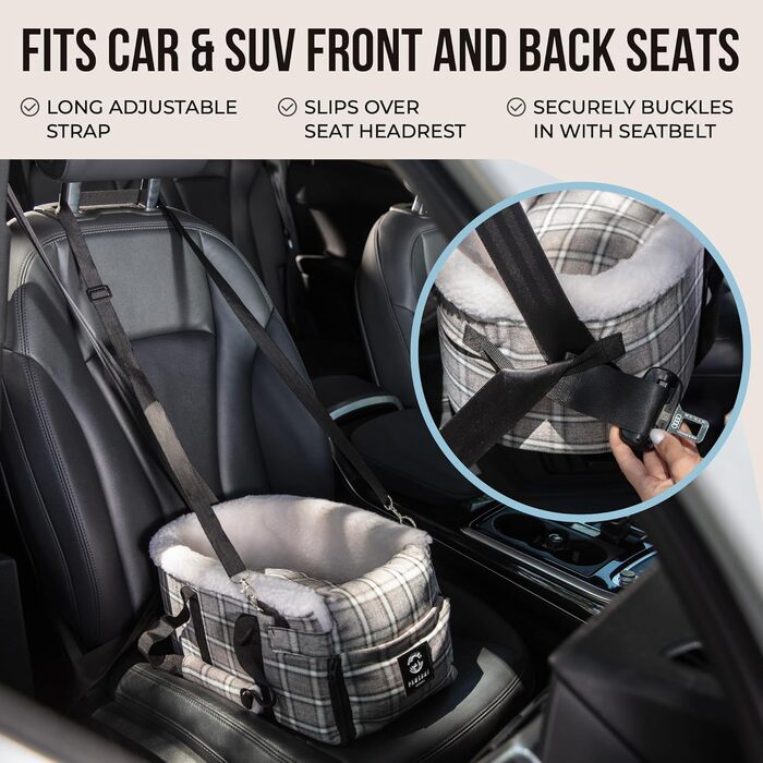 Автокрісло для собак – автосидіння для маленьких собак до 5,9 кг. Безпечне автосидіння для собак у легкових автомобілях та SUV