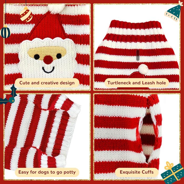 Пуловер для собак у стилі вінтаж, теплий пуловер для такс та інших порід, ідеальний для святкування Різдва, Хелловіну та Нового року. Нарядний пуловер середнього розміру (M), червоно-білий сніговик