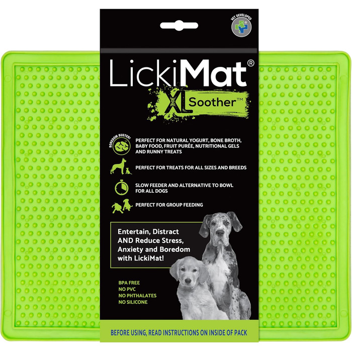LickiMat X Large Schnuller: килимок для собак, проти нудьги та тривоги, зелений