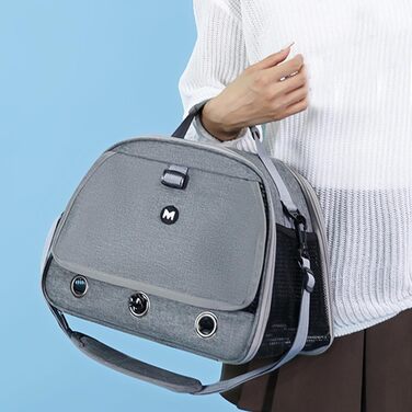 Транспортна сумка для папуг, переноска для птахів, сіра