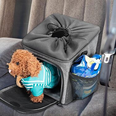 Фahrrad Hundetransport: Дихаючий велосипедний кошик для собак, знімний, легкий, аксесуар для подорожей, саду, кемпінгу