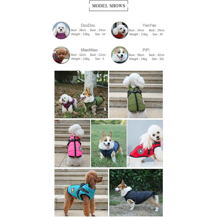 Тепла куртка для собак з повдком, спортивна жилетка для собак, зимовий одяг для котів, цуценят та маленьких собак, блакитний S (1.3-2.6 кг) Aqua