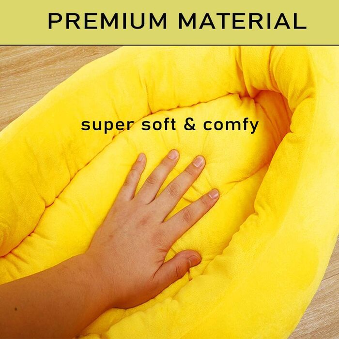 Ліжко-гніздо для собак та котів HANHAN, велике, заспокійливе, з можливістю персоналізації, середнього розміру, з плетеним кошиком, м'яке ортопедичне подушка, тепле, миється, проти кусання та страху, M:70см